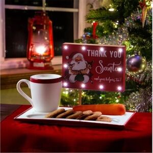 Mr. Christmas led night before Christmas plate set